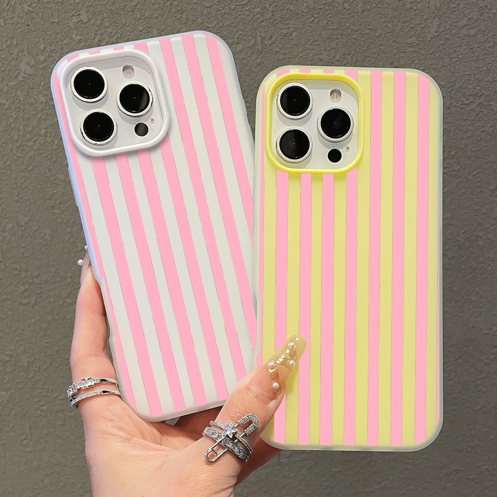 Phone Cases For Iphone 11 - 심플 버티컬 바 카툰 폰 케이스