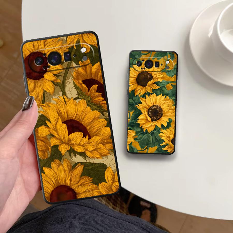Phone Cases Pixel 10 Pro - 해바라기 바다 푼다 폰 커버 케이스