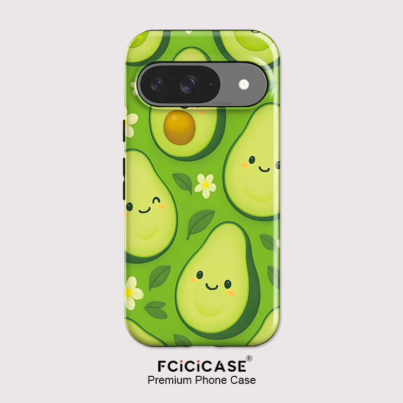 Phone Cases Pixel 10 Pro - 픽셀 10 프로 XL 아보카도 꽃무늬