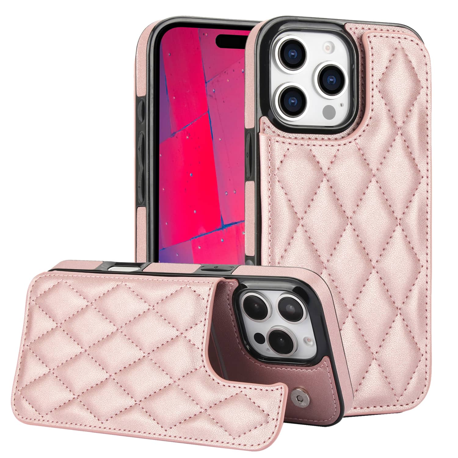 Leather Folio Wallet Case - iPhone 16 Pro Max iPhone 16