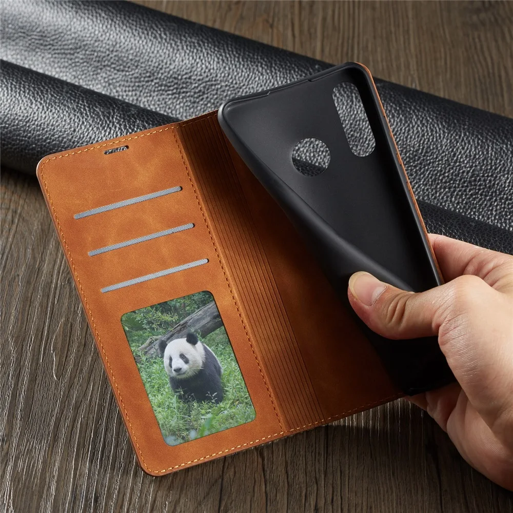 Leather Folio Wallet Case - 화웨이 P30 P20 P40 Pro Lite