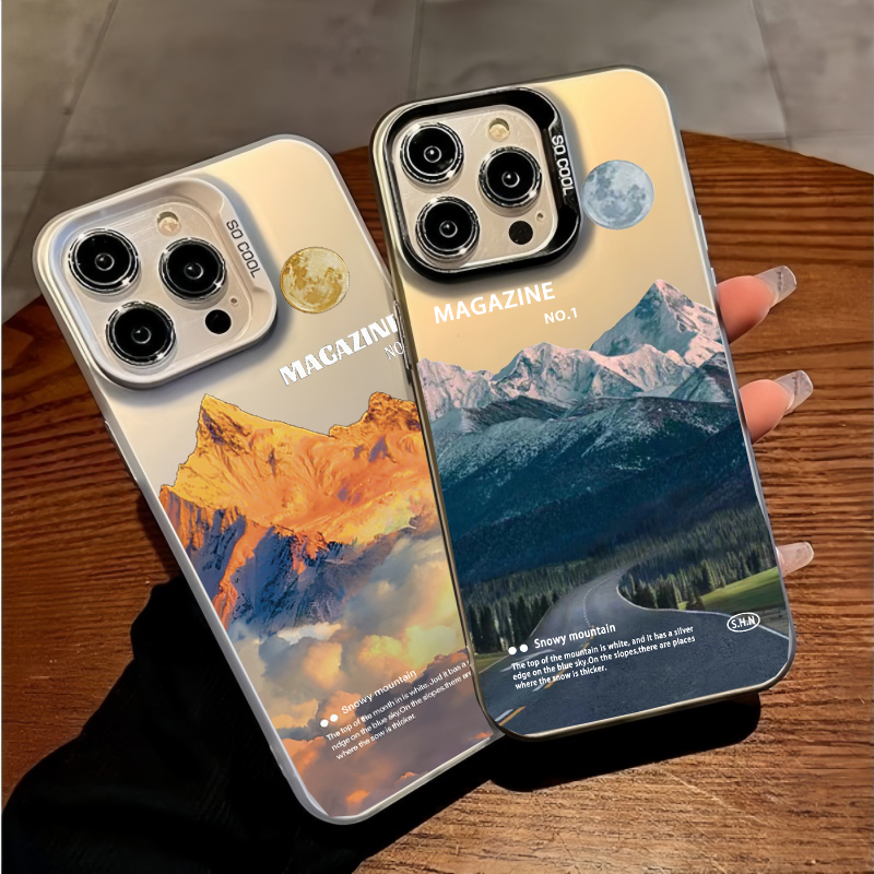Phone Cases Vogue - 눈 덮인 산길 풍경 아이폰 케이스