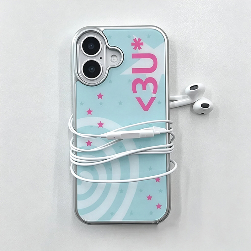 Phone Cases Blue - Y2K 크리에이티브 스윗 쿨 민트 블루