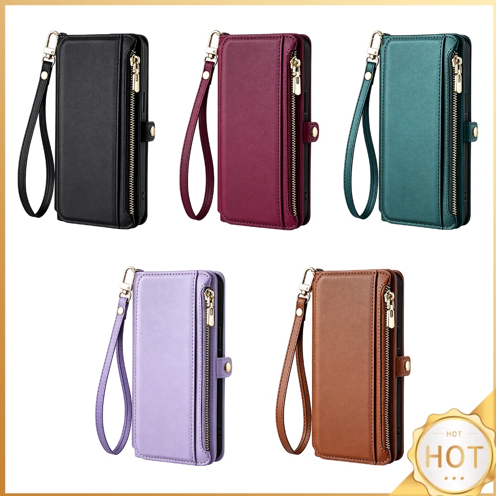 Leather Folio Wallet Case - 아이폰 17 프로 맥스 에어 케이스