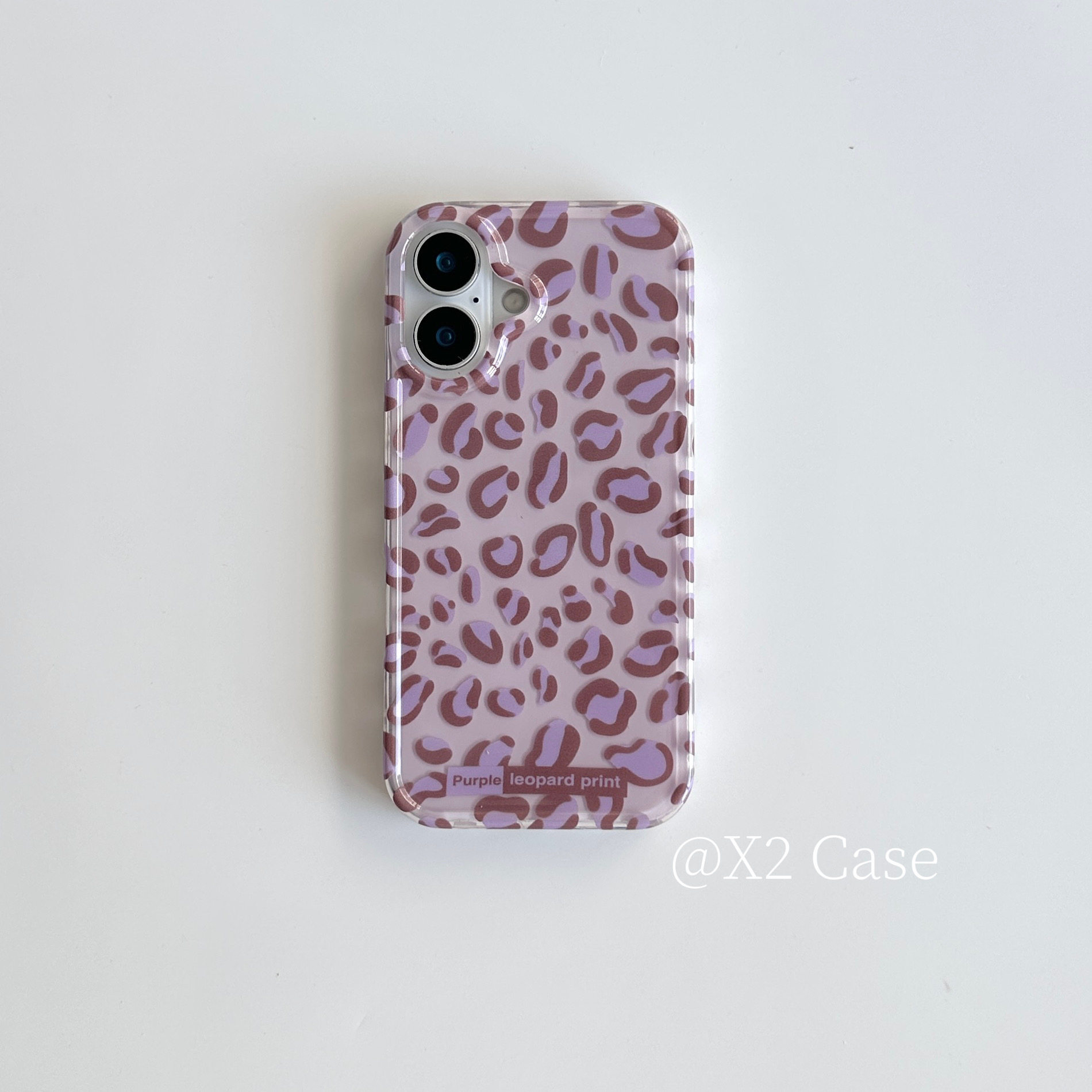 Phone Cases Purple - 인스 스파이시 걸 스타일 연보라색 레오파드