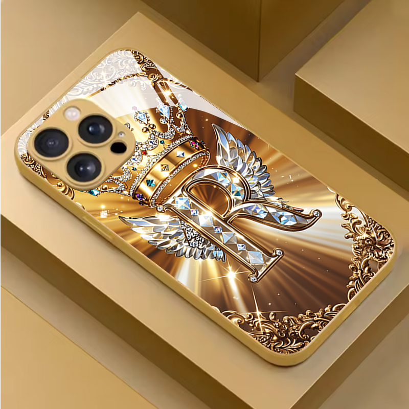 Phone Cases Vogue - 보그 윙 R 레터 강화유리 폰