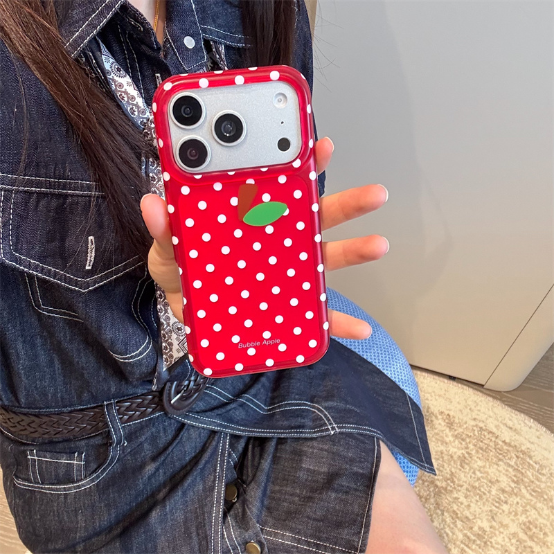 레드 폴카 도트 애플 아이폰 17 16 15 프로맥스용 - Phone Cases Redbubble 리뷰 및 가격