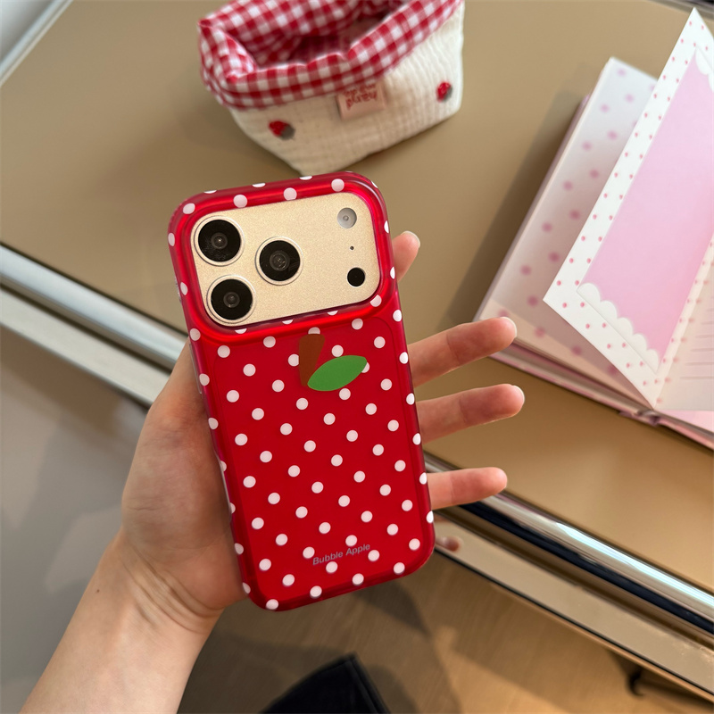 레드 폴카 도트 애플 아이폰 17 16 15 프로맥스용 - Phone Cases Redbubble 리뷰 및 가격
