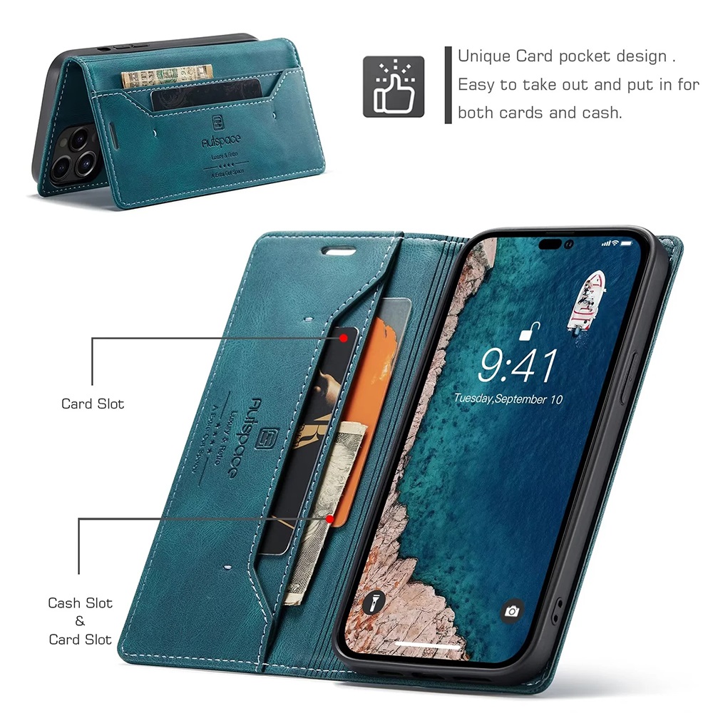 iPhone 14 13 12 11 Pro Max Min - Leather Folio Wallet Case 리뷰 및 가격
