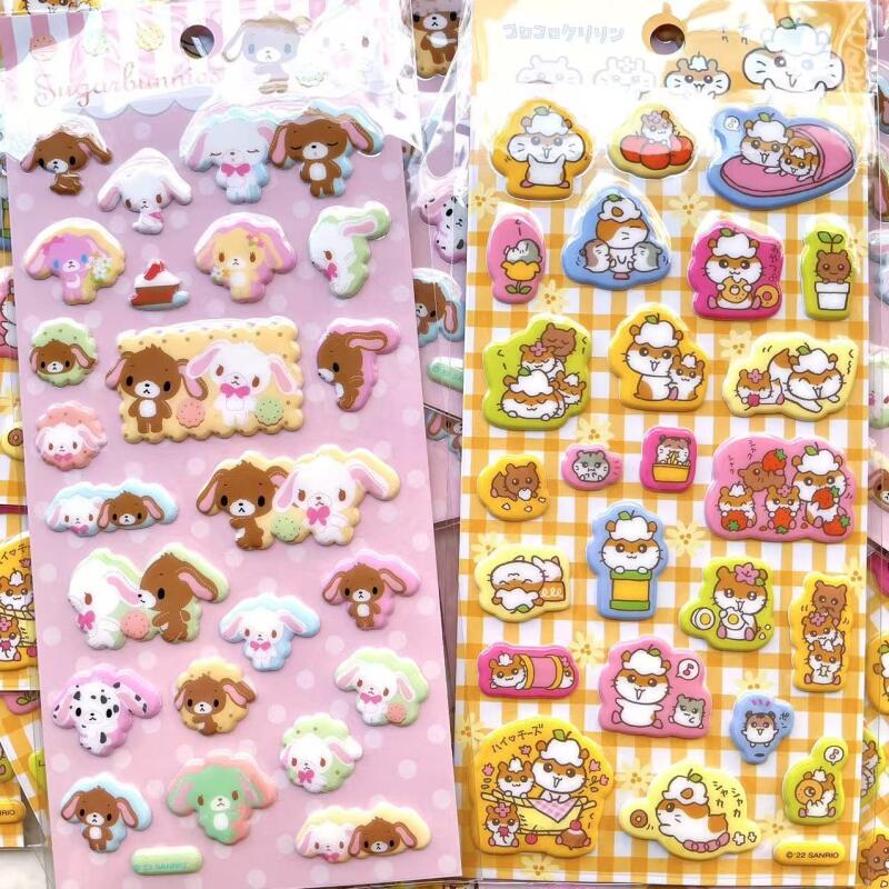 새로운 산리오 우사하나 슈가버니즈 3D 버블 스티커 장 - Phone Cases Hello Kitty 리뷰 및 가격