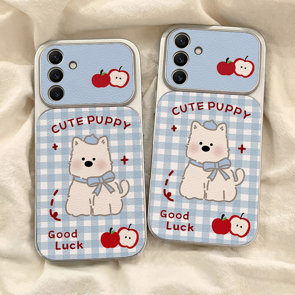블루 플래드 강아지 패턴 폰 케이스 삼성 A57 A27 - Phone Cases Blue 리뷰 및 가격