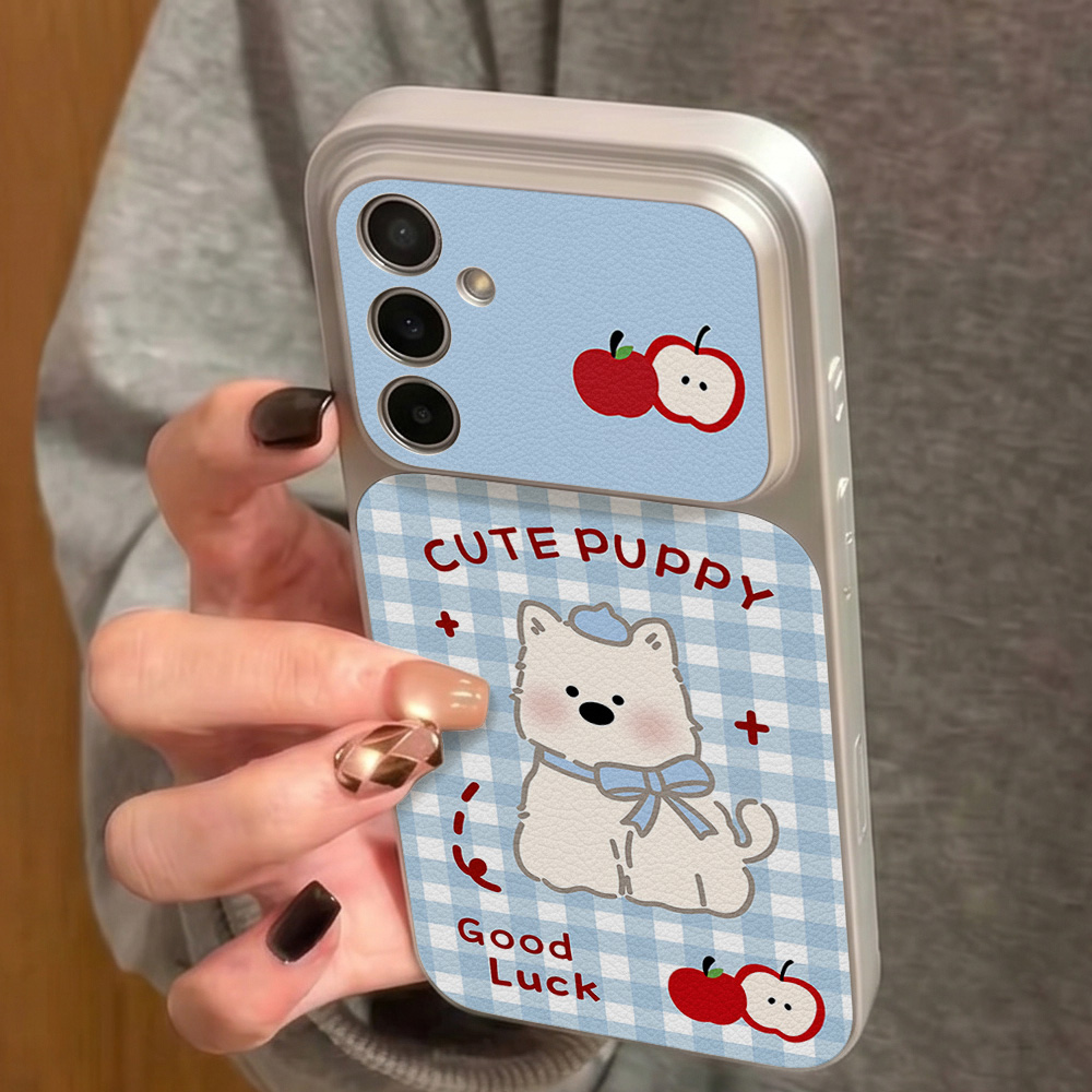 블루 플래드 강아지 패턴 폰 케이스 삼성 A57 A27 - Phone Cases Blue 리뷰 및 가격