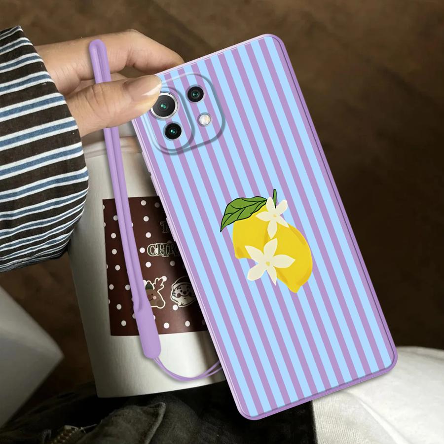 레몬 쿨 스트라이프 패턴 케이스 Xiaomi Mi 11 - Phone Cases For Iphone 11 리뷰 및 가격