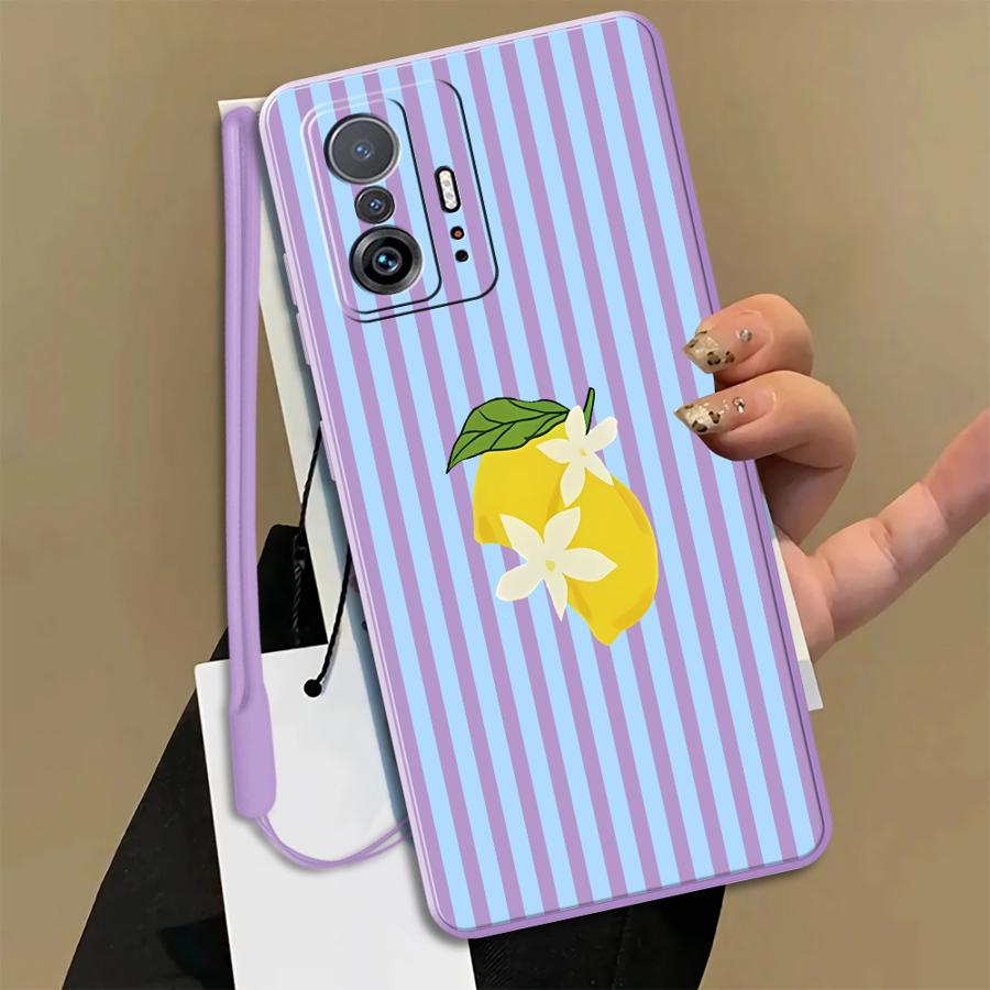 레몬 쿨 스트라이프 패턴 케이스 Xiaomi Mi 11 - Phone Cases For Iphone 11 리뷰 및 가격
