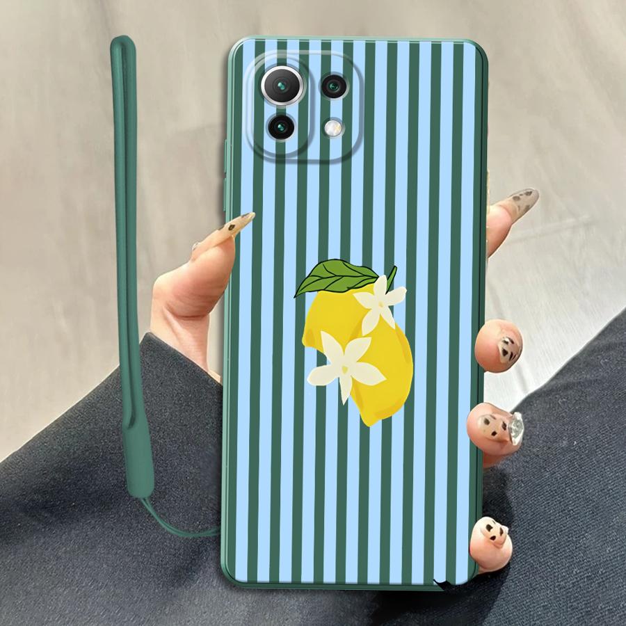 레몬 쿨 스트라이프 패턴 케이스 Xiaomi Mi 11 - Phone Cases For Iphone 11 리뷰 및 가격