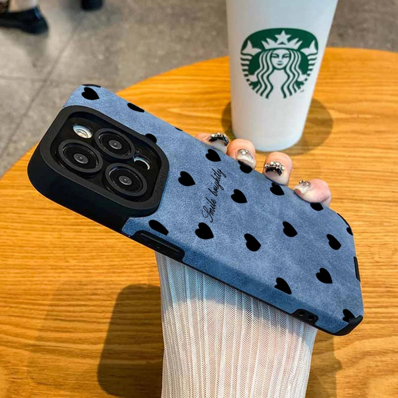 새로운 럭셔리 블랙 러브 하트 소프트 폰 케이스 아이폰 - Phone Cases Luxury 리뷰 및 가격