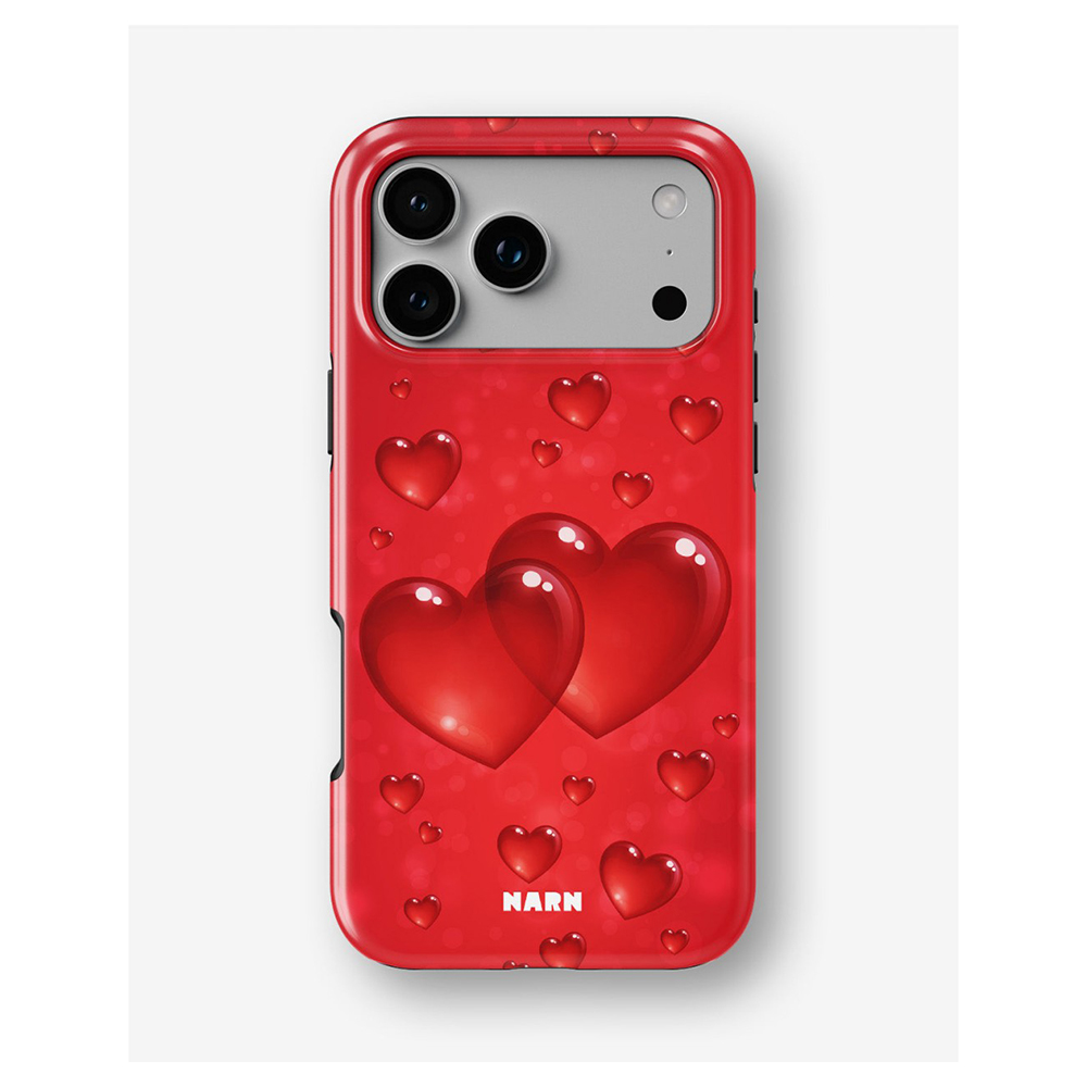 럭셔리 클미지 글로시 레드 러브 하트 버블 폰 케이스  - Phone Cases Redbubble 리뷰 및 가격