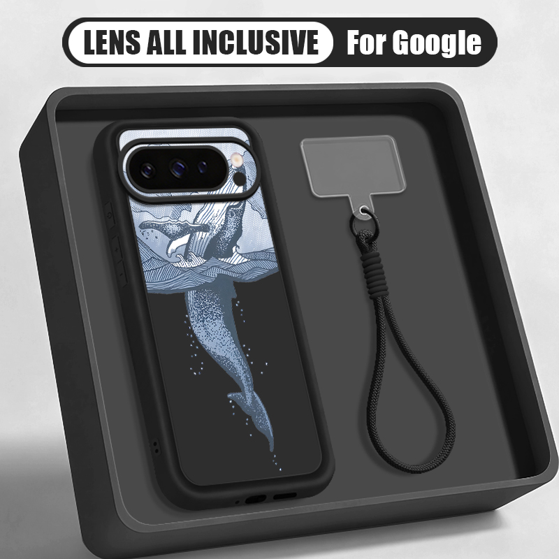  혹등고래 프린트 손목 스트랩 끈 케이스 (구글 픽셀  - Phone Cases Pixel 10 Pro 리뷰 및 가격