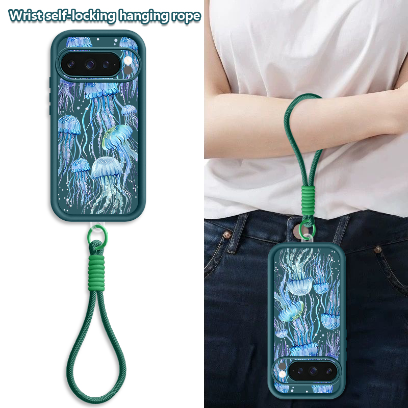  혹등고래 프린트 손목 스트랩 끈 케이스 (구글 픽셀  - Phone Cases Pixel 10 Pro 리뷰 및 가격