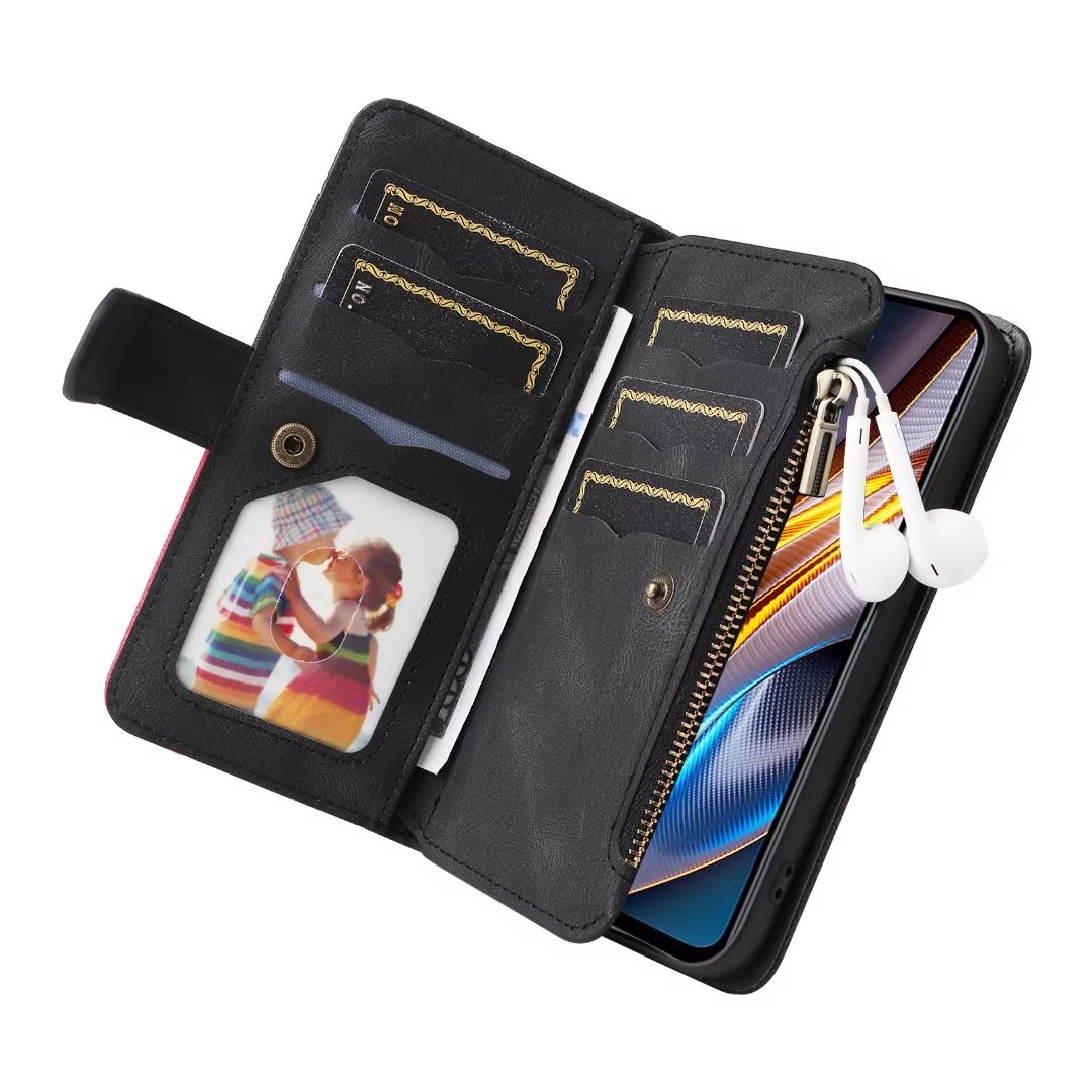 모토로라 엣지 70 퓨전 가죽 케이스 고급 플립 지퍼  - Leather Folio Wallet Case 리뷰 및 가격