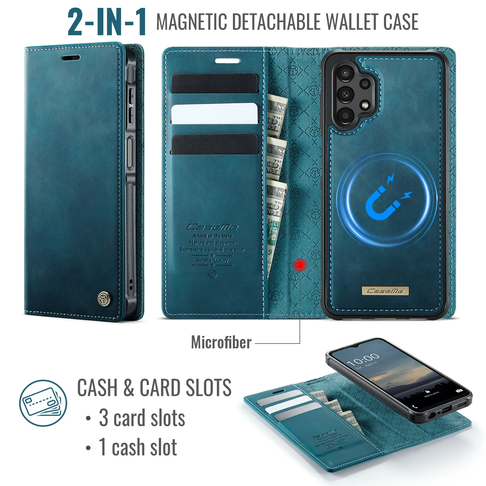 케이스미-C49 폴리오 탈부착 마그네틱 클래스프 지갑형 - Leather Folio Wallet Case 리뷰 및 가격