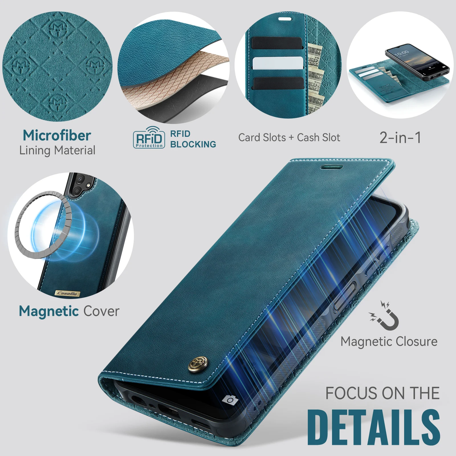케이스미-C49 폴리오 탈부착 마그네틱 클래스프 지갑형 - Leather Folio Wallet Case 리뷰 및 가격