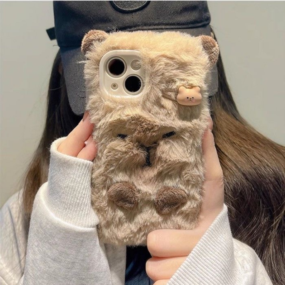럭셔리 카피바라 플러피 퍼 폰 케이스 아이폰17 에어  - Phone Cases Luxury 리뷰 및 가격