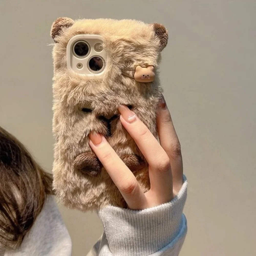 럭셔리 카피바라 플러피 퍼 폰 케이스 아이폰17 에어  - Phone Cases Luxury 리뷰 및 가격