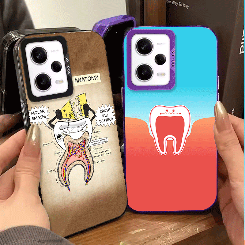 치과 의사 패턴 소프트 폰 케이스 (샤오미 레드미 노트 - Phone Cases Shein 리뷰 및 가격