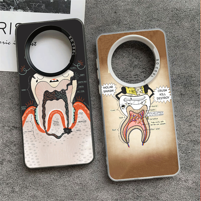 치과 의사 패턴 소프트 폰 케이스 (샤오미 레드미 노트 - Phone Cases Shein 리뷰 및 가격
