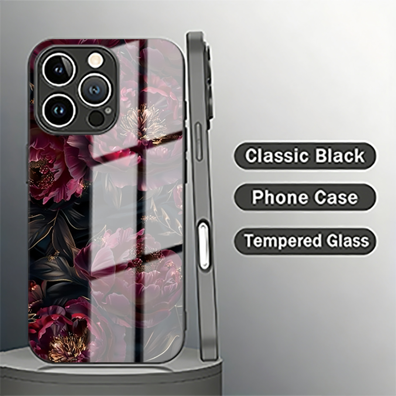 보그 다크 레드 로즈 강화유리 폰 케이스 삼성 갤럭시  - Phone Cases Vogue 리뷰 및 가격