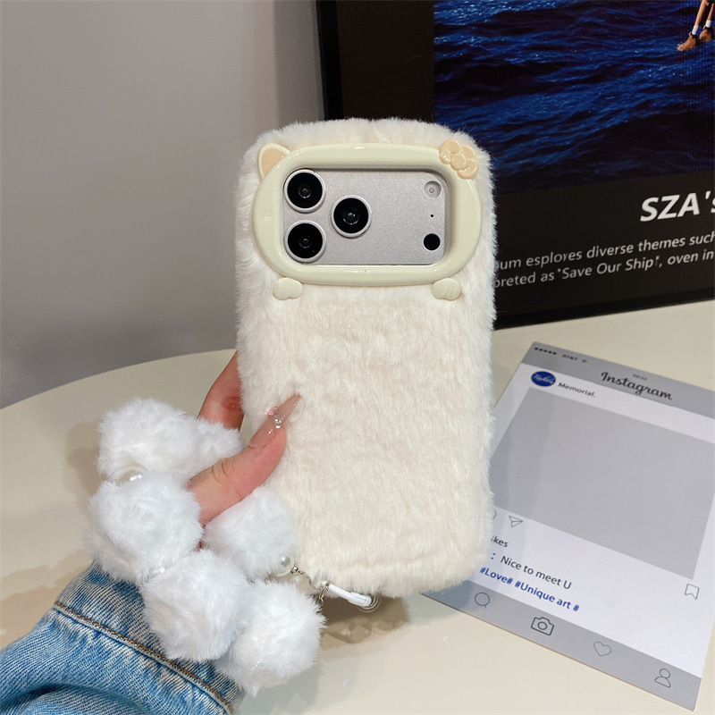 고급 솔리드 컬러 퍼리 플러시 폰 케이스 (아이폰 17 - Phone Cases For Iphone 11 리뷰 및 가격
