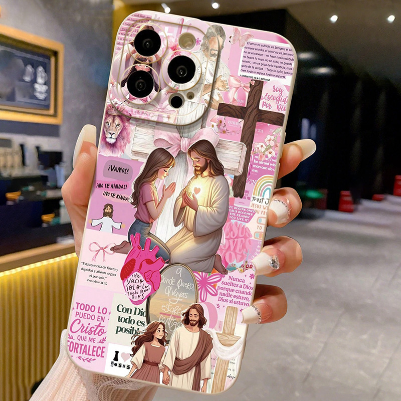 종교적인 색채감 넘치는 예수 그림 TPU 소프트 폰 케 - Phone Cases Jesus 리뷰 및 가격