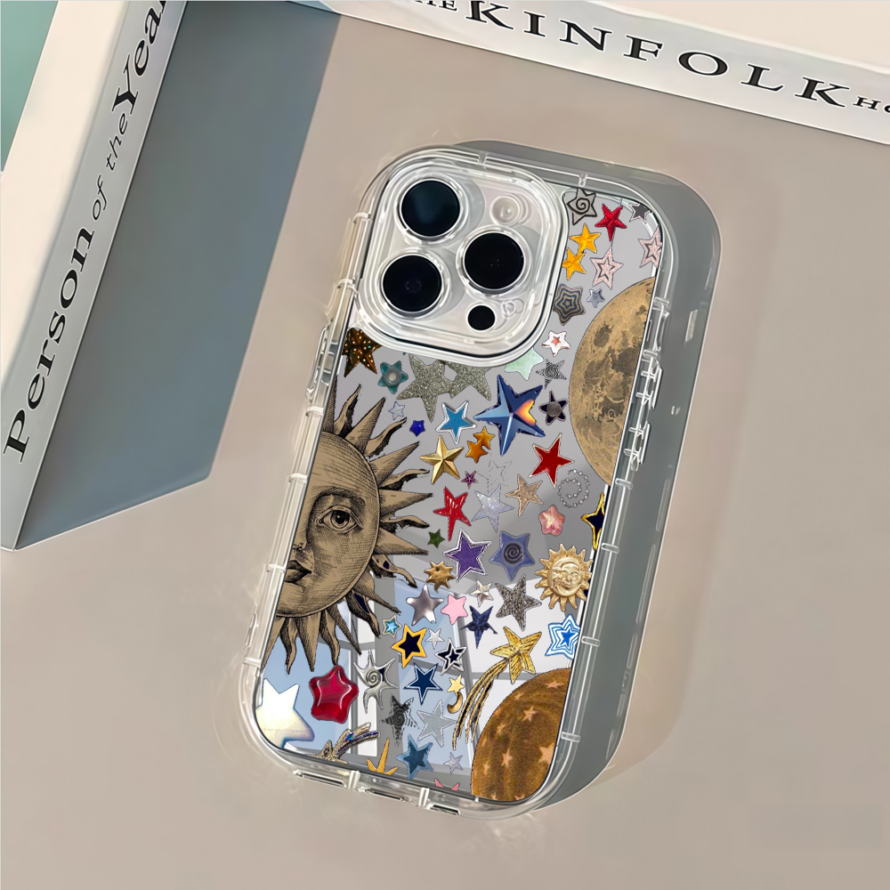 셀레스티얼 골드 글리터 미러 폰 케이스 (아이폰 17  - Phone Cases Arc 리뷰 및 가격
