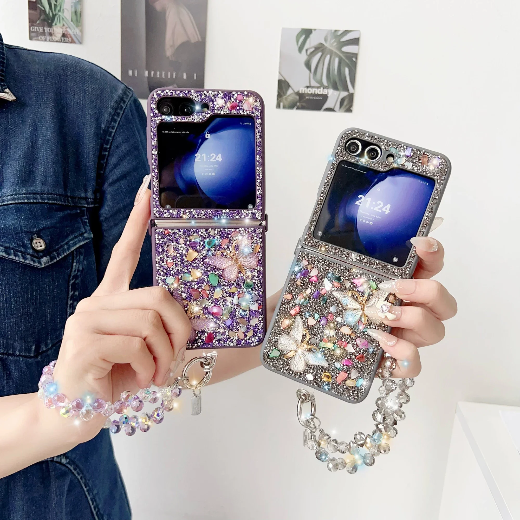 삼성 갤럭시 Z 플립 7 6 5 4 3 플립7 플립6  - Phone Cases Luxury 리뷰 및 가격