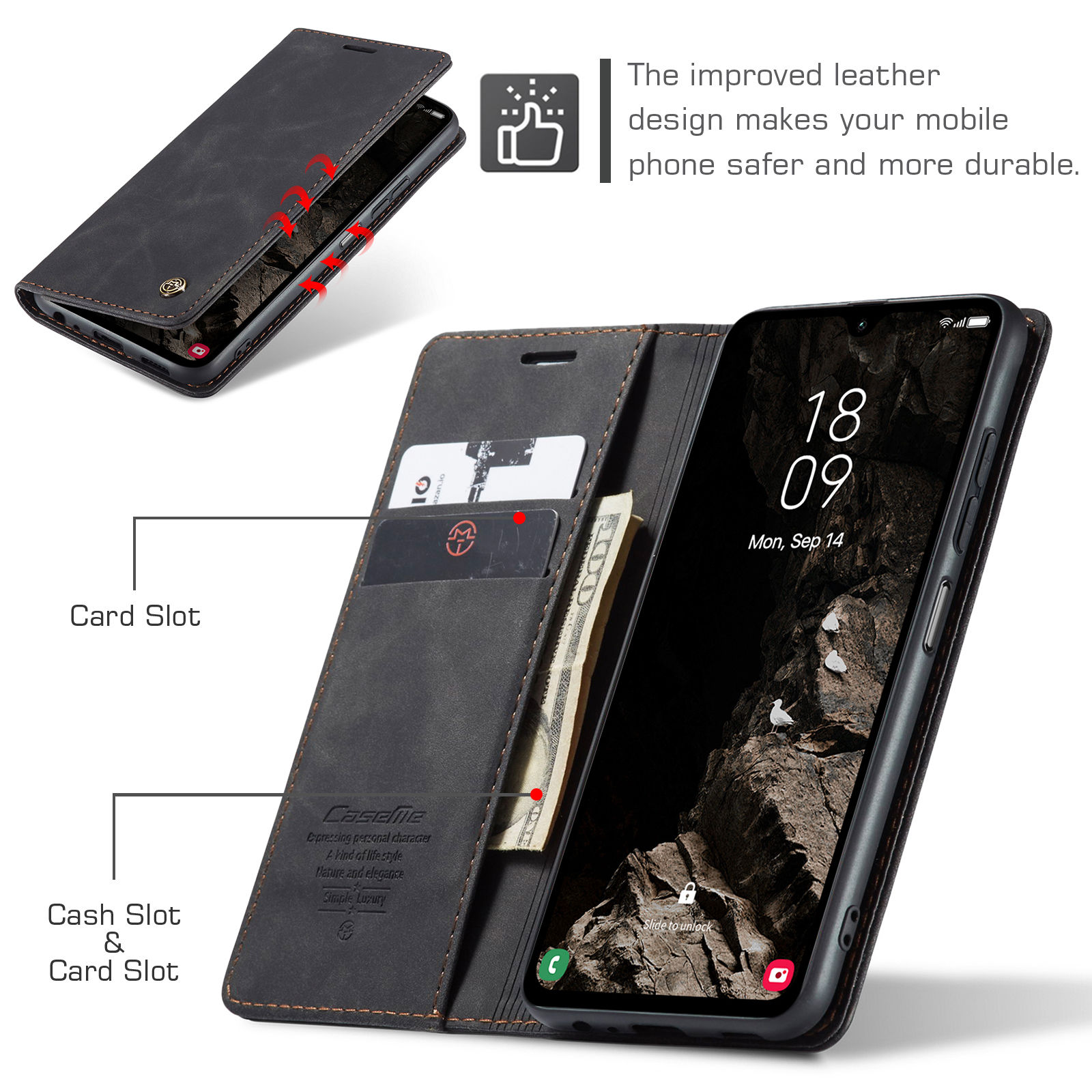 삼성 갤럭시 A55 5G A35 5G A25 5G A0 - Leather Folio Wallet Case 리뷰 및 가격