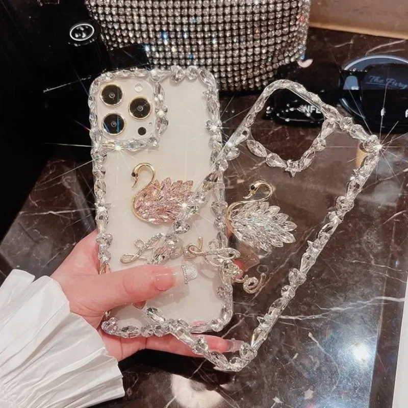 다이아몬드 러브 크리스탈 스완 폰 케이스, 글리터 블링 - Phone Cases Arc 리뷰 및 가격