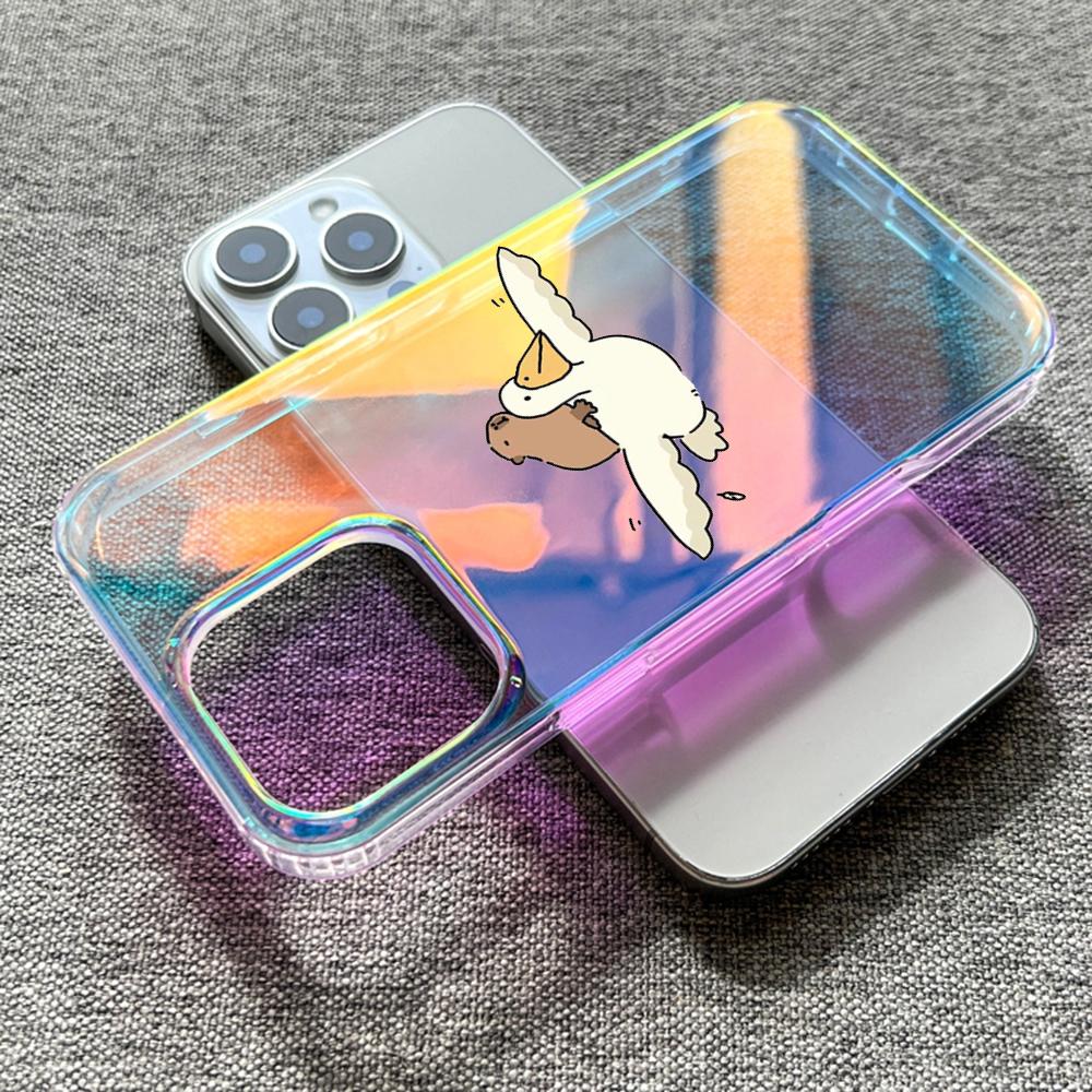 귀여운 동물 카피바라 패턴 디자인 레이저 그라데이션 투 - Phone Cases Designer 리뷰 및 가격