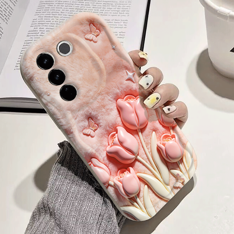 2D 플랫 디자인 핑크 튤립 폰 케이스 삼성 갤럭시 S - Phone Cases Designer 리뷰 및 가격