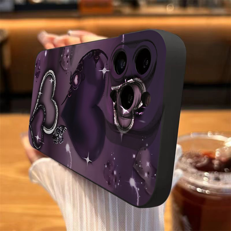 보라색 하트 모양 디자인 TPU 폰 케이스 아이폰 17 - Phone Cases Purple 리뷰 및 가격