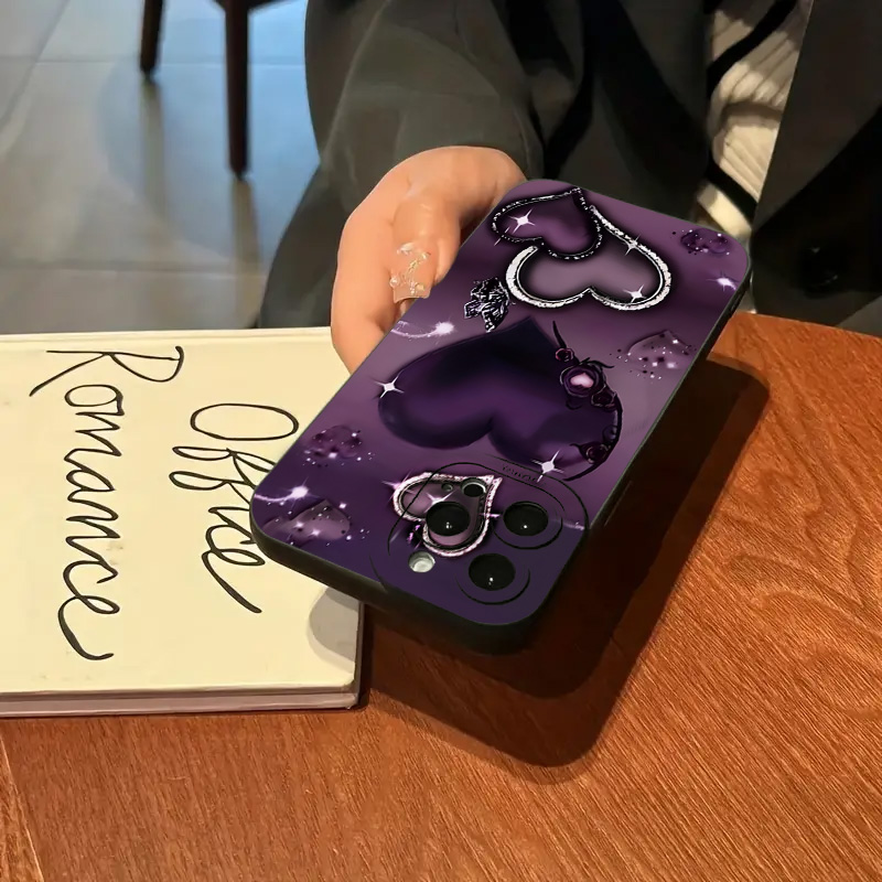 보라색 하트 모양 디자인 TPU 폰 케이스 아이폰 17 - Phone Cases Purple 리뷰 및 가격