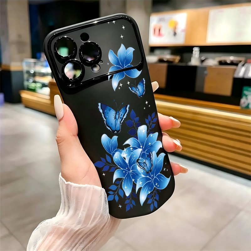 블루 버터플라이 플로럴 프린트 아이폰 17 16 15  - Phone Cases Blue 리뷰 및 가격
