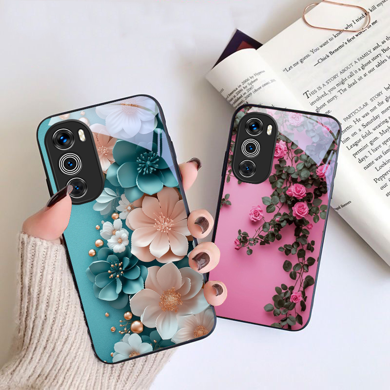 보라색 튤립 패턴 모토로라 모토 G 14 22 24 3 - Phone Cases Purple 리뷰 및 가격
