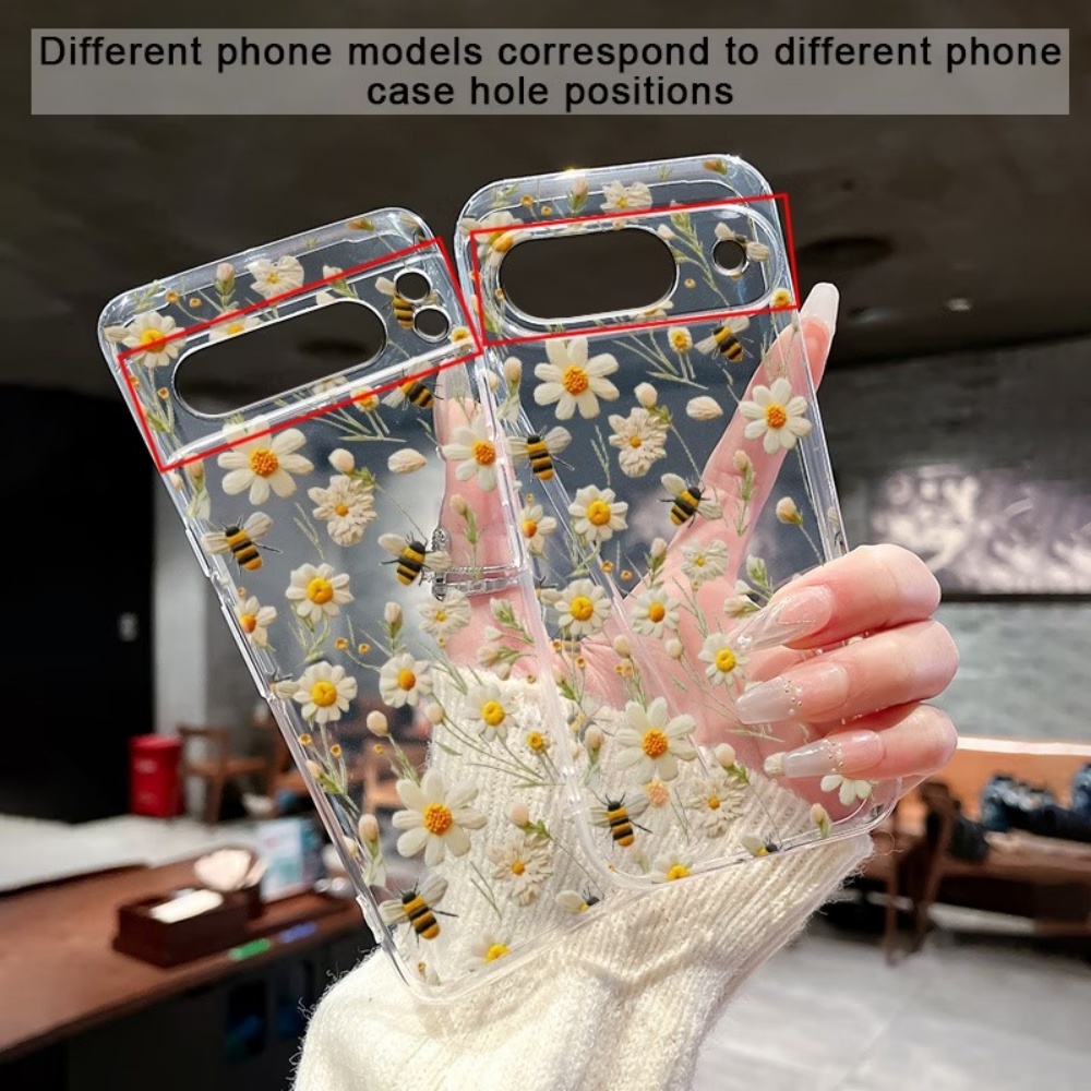 귀여운 꿀벌 꽃무늬 소프트 투명 폰 케이스 (구글 픽셀 - Phone Cases Pixel 10 Pro 리뷰 및 가격