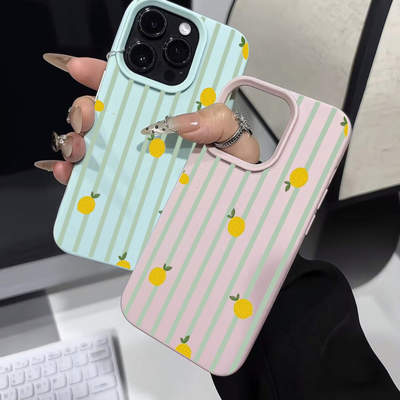 충격 방지 귀여운 레몬 패턴 실리콘 폰 케이스 아이폰  - Phone Cases Luxury 리뷰 및 가격