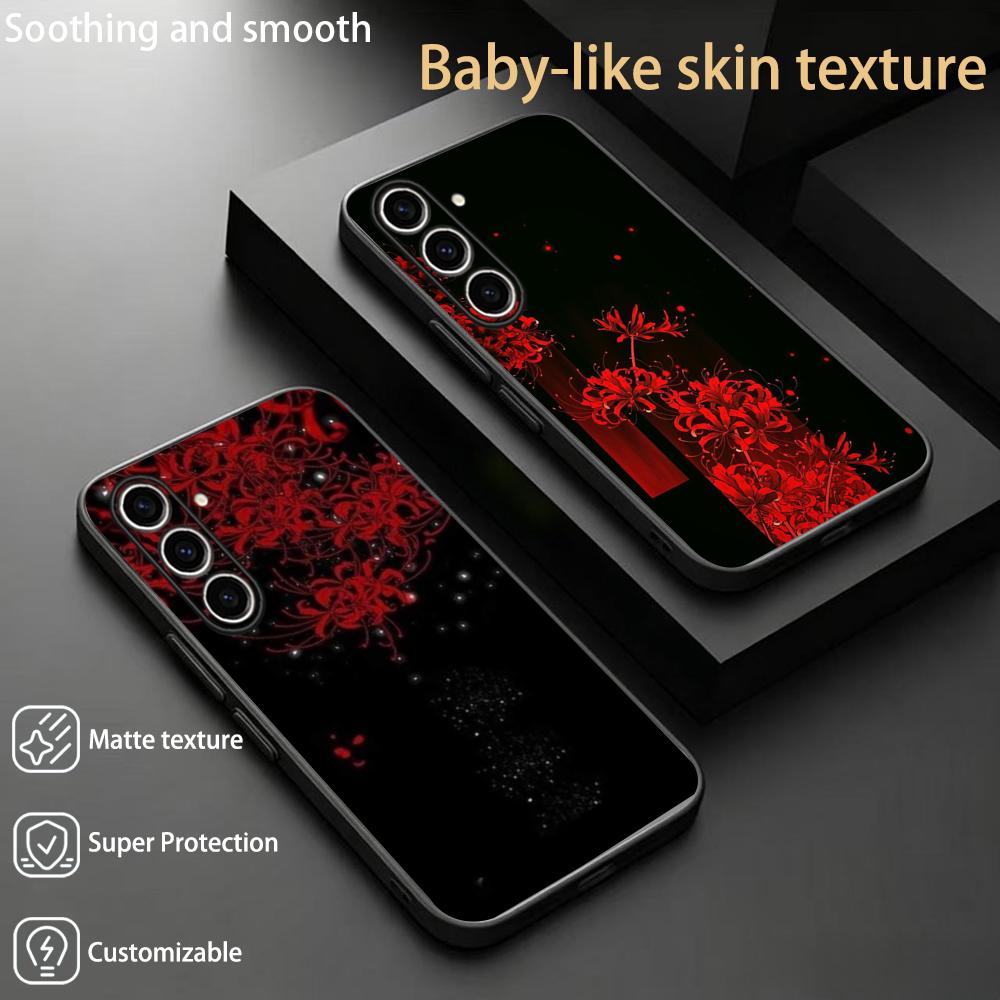 레드 스파이더 릴리 일본 예술 패션 디자인 삼성 갤럭시 - Phone Cases Designer 리뷰 및 가격