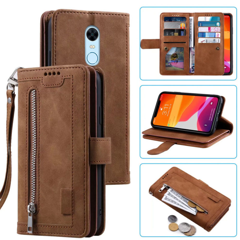 9 카드 지갑 케이스 Redmi 5 Plus 전화 케이 - Leather Folio Wallet Case 리뷰 및 가격