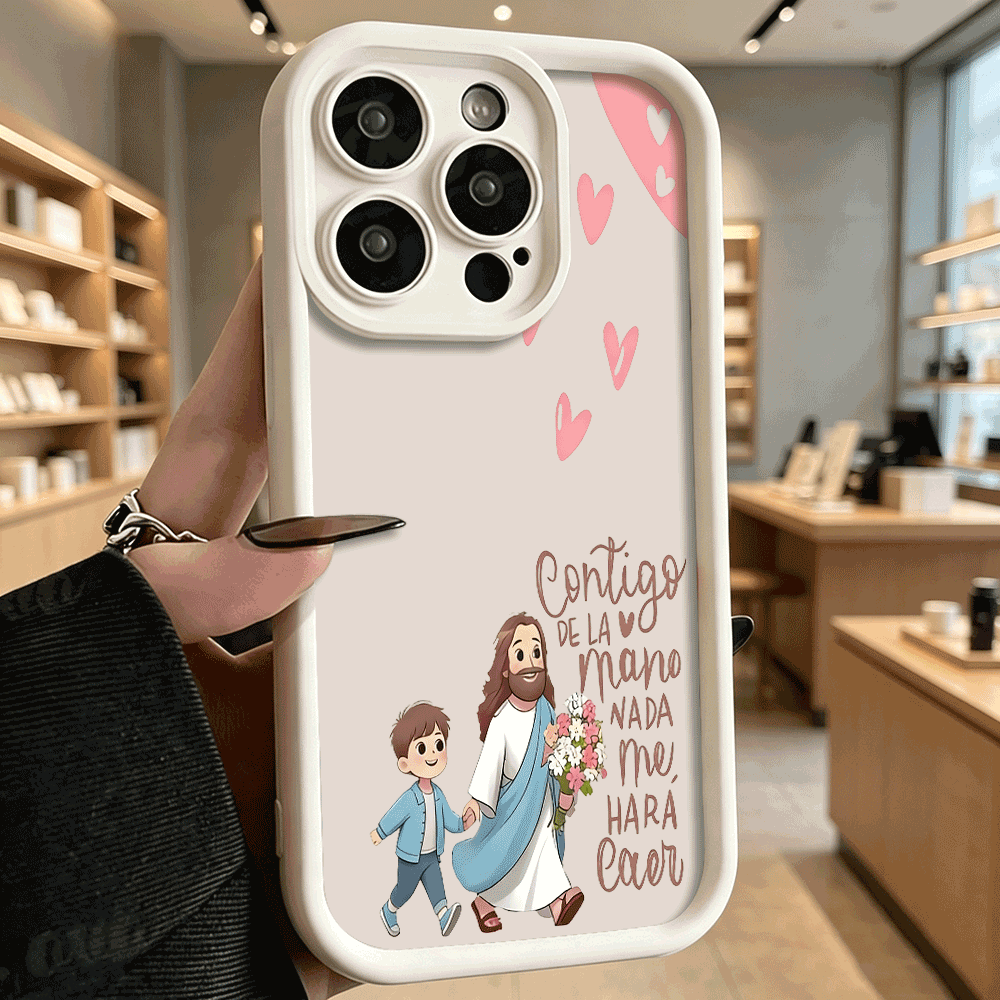 예수와 아이 소프트 TPU 휴대폰 케이스 충격 방지 백 - Phone Cases Jesus 리뷰 및 가격