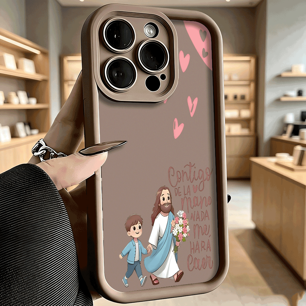 예수와 아이 소프트 TPU 휴대폰 케이스 충격 방지 백 - Phone Cases Jesus 리뷰 및 가격