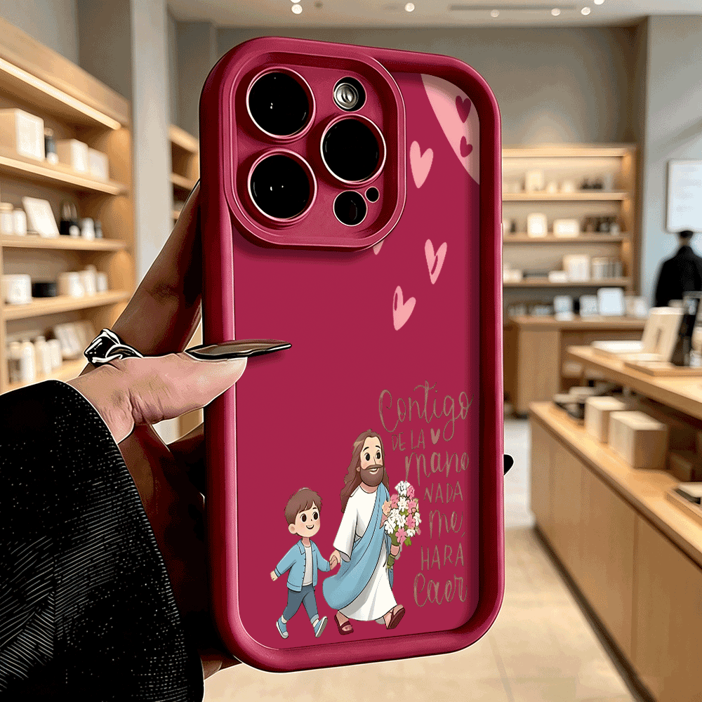 예수와 아이 소프트 TPU 휴대폰 케이스 충격 방지 백 - Phone Cases Jesus 리뷰 및 가격